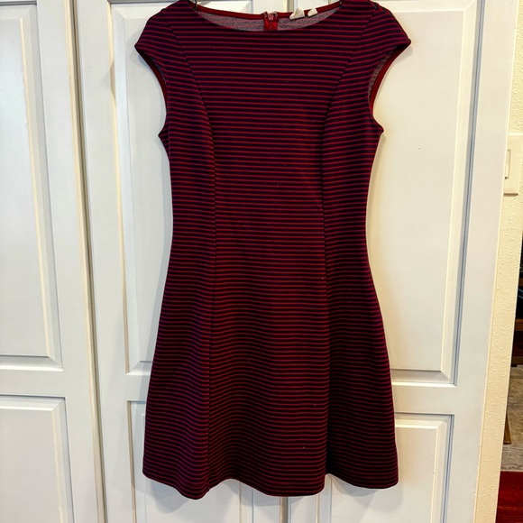 GAP Dresses & Skirts - GAP Red and Blue Striped Dress Cap Sleeve Crew Neck Stripes. Size 2